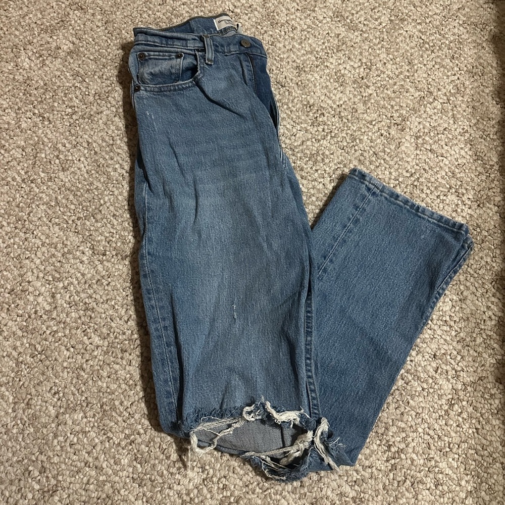 Abercrombie & Fitch Straight Leg Blue Jeans